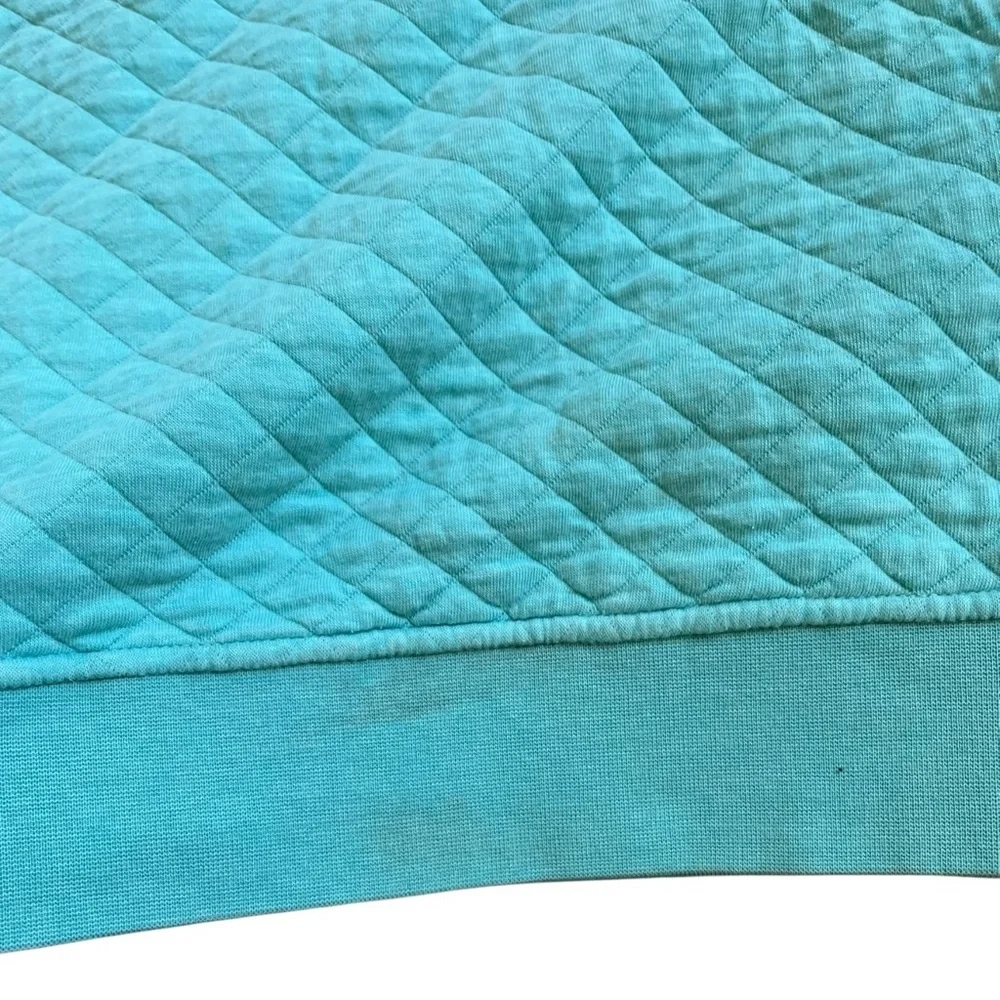 Patagonia Womens XS Organic Cotton Quilt Snap-T Pullover Light Blue‎ Jacket
